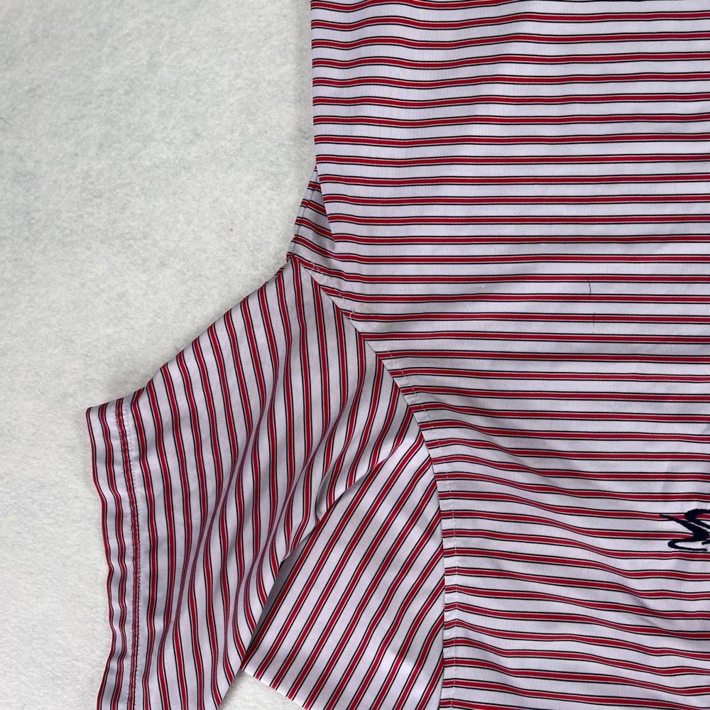 [Lot of 2] Mens FootJoy ProDry Golf Polo Shirt Purple Red White Striped Size L - Picture 14 of 16
